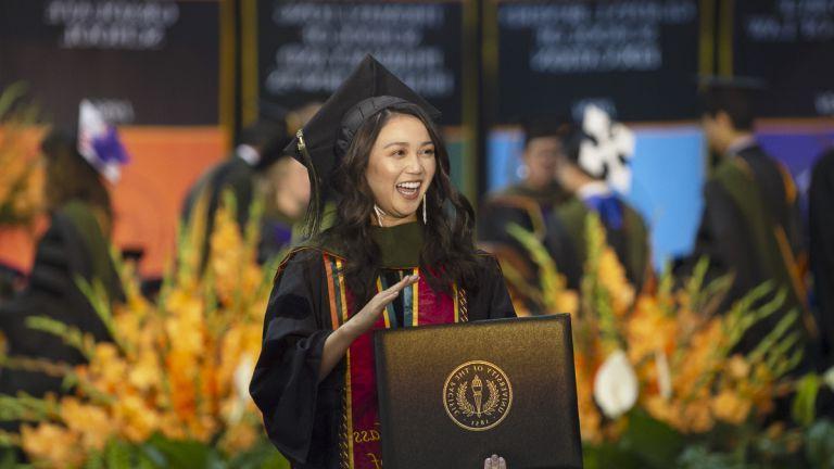 PharmD graduate at Commencement