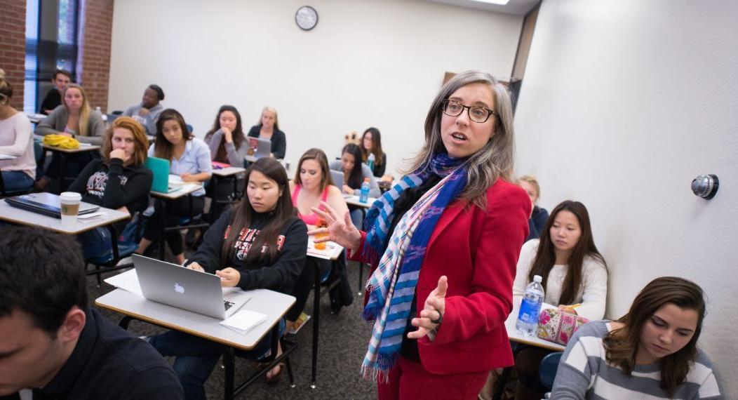 professor teaching class